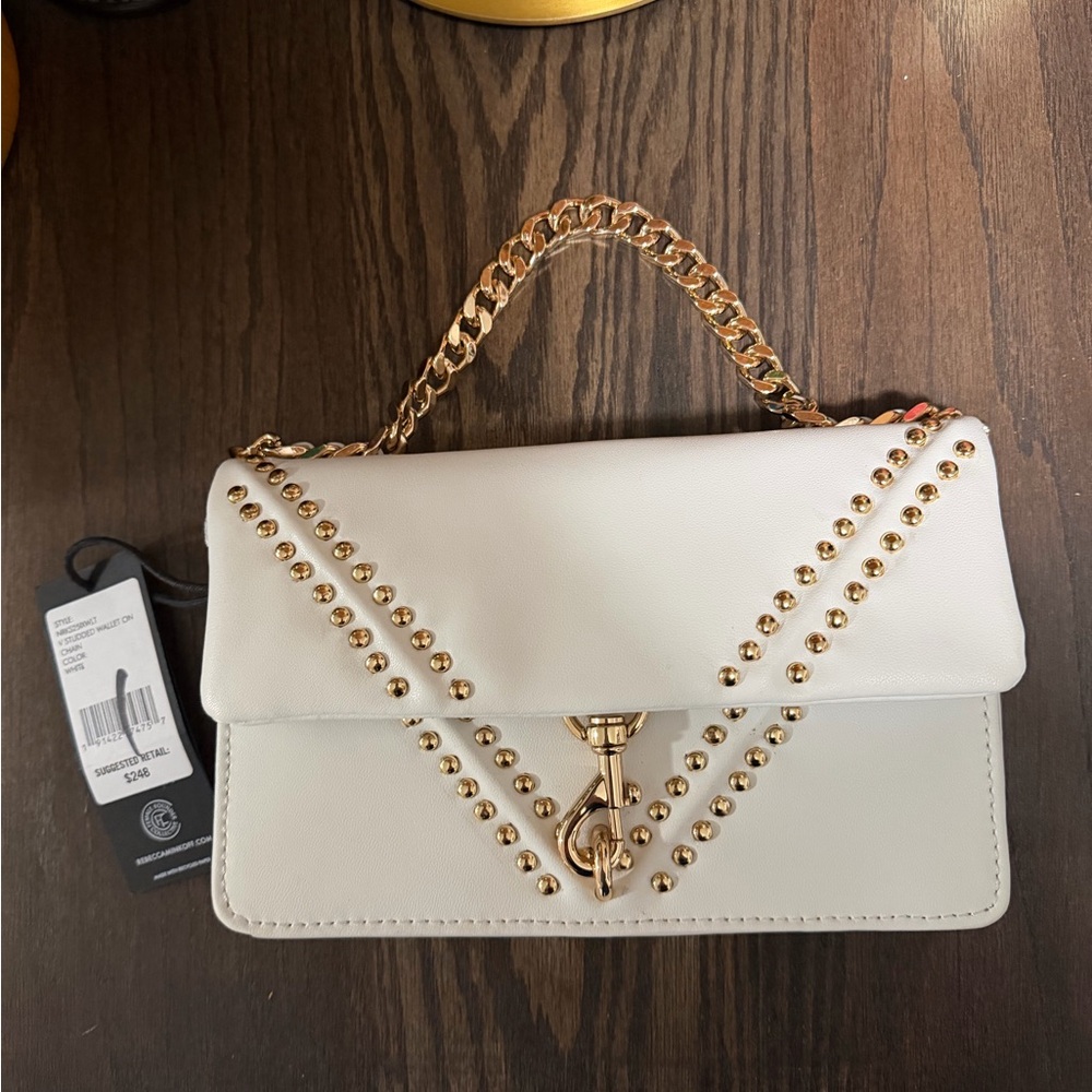 Rebecca Minkoff White Studded Handbag